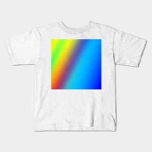 blue green red yellow abstract texture Kids T-Shirt